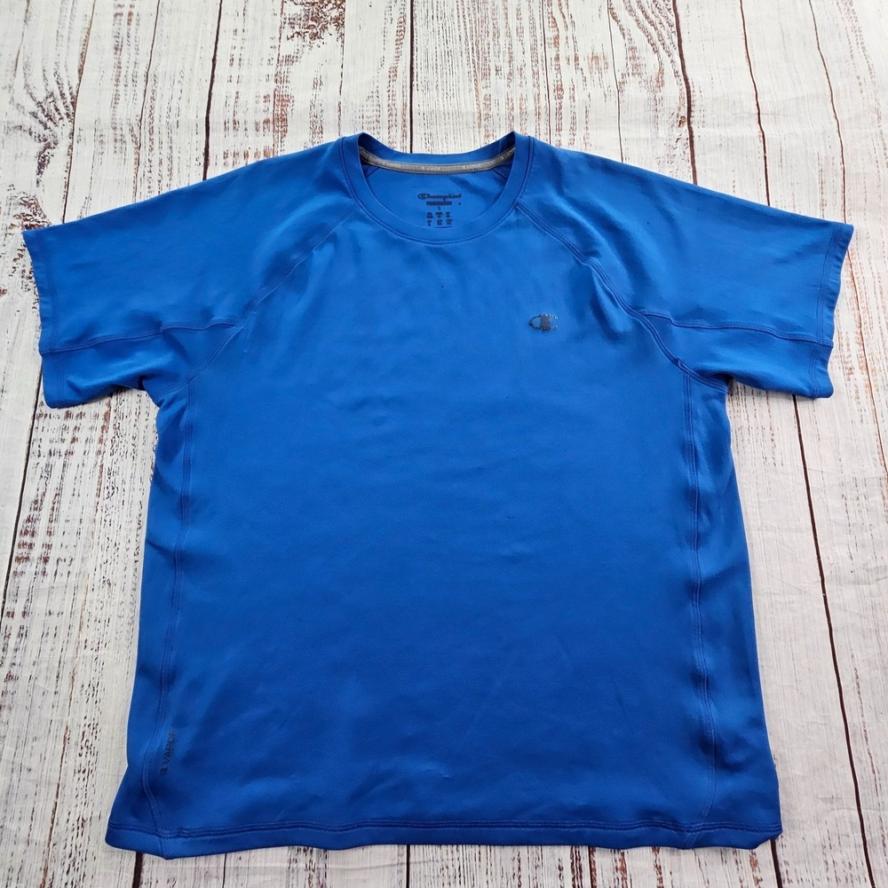 Champion Vapor Blue‎ Short Sleeve Performance T-Shirt Men's L
